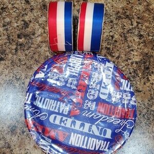 Offray Ribbons (2)  1 5/16 (8yd Each) 2 sets 7 inch paper plates